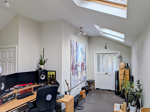 Mike Pearson's teaching studio in Pudsey, Leeds